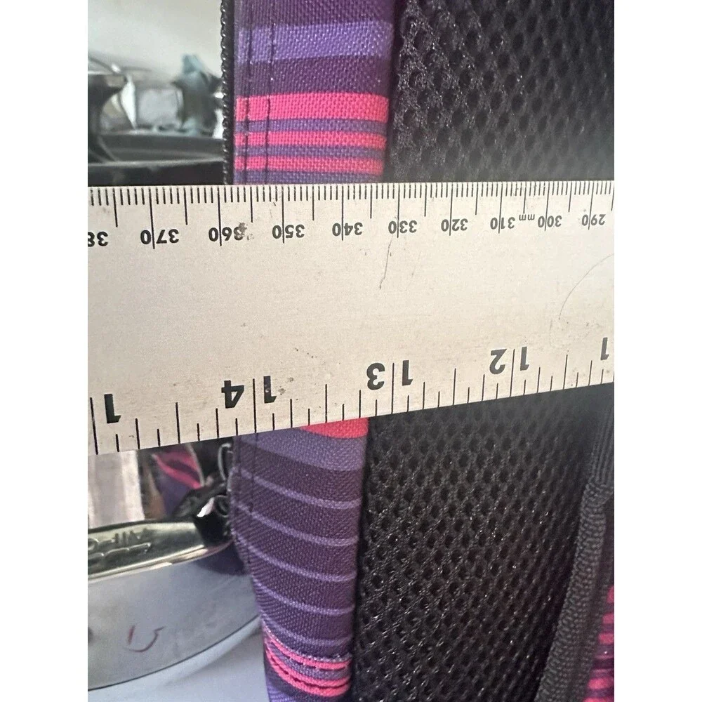 Hurley Copy Backpack Pink Striped Exclusive Compartment Laptop Casual Bag